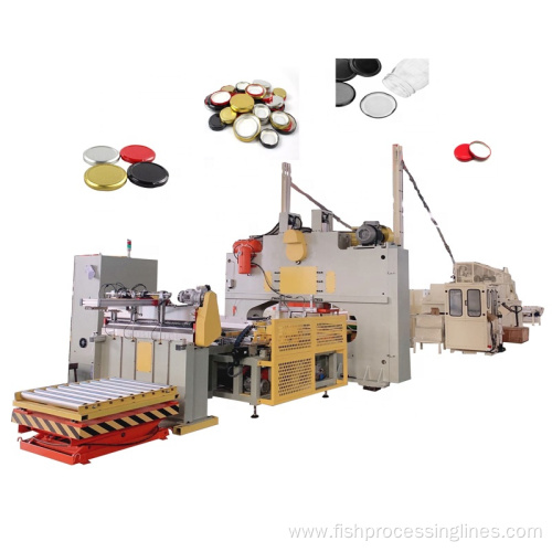 Twist off cap product line packing manufacturing plant